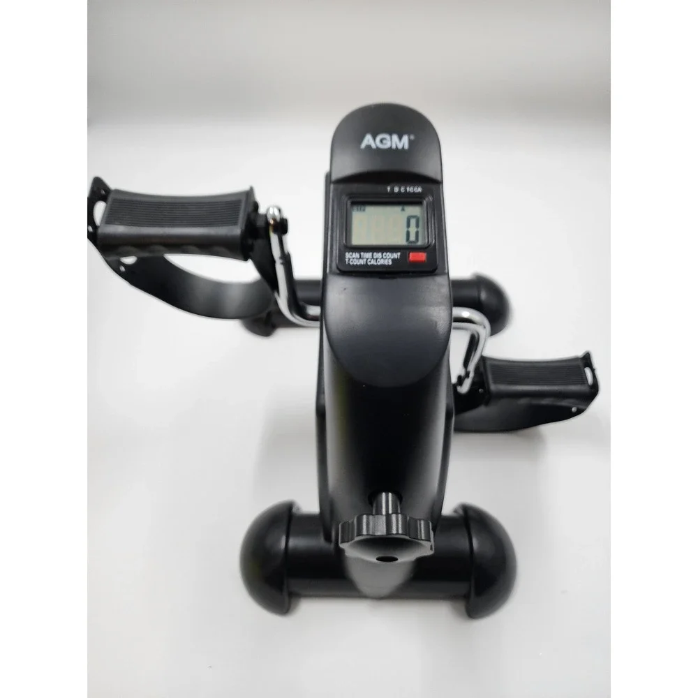 AGM Mini Exercise Bike Under Desk Pedal Exerciser Black Portable LCD Display - Picture 2 of 10